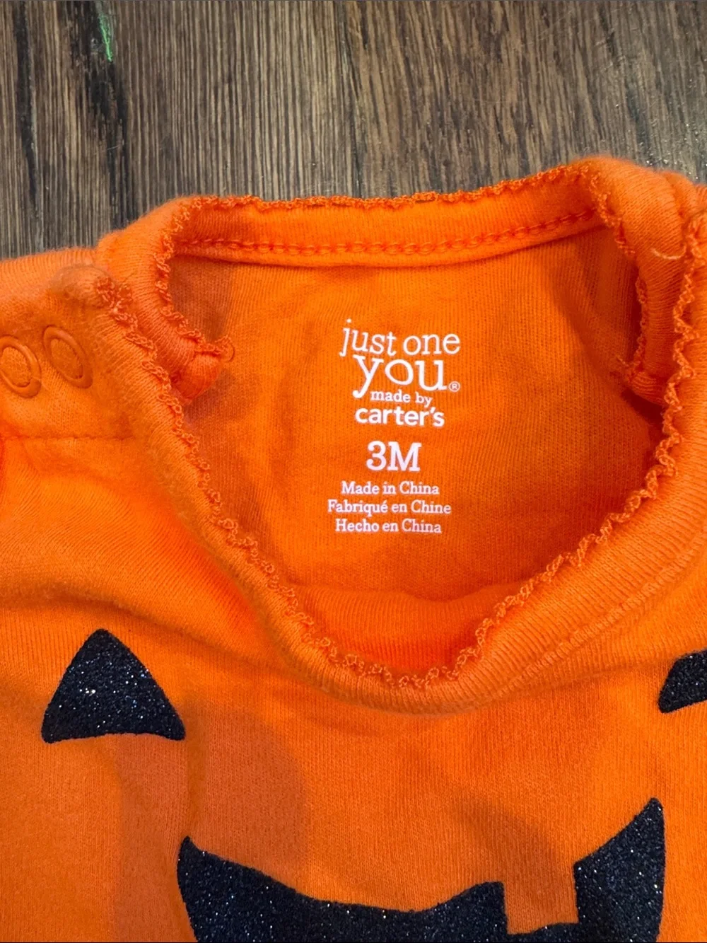 Carter's Orange Pumpkin Tutu One-Piece Costume